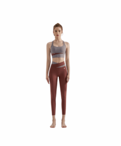 GymPanther DualTone Tapered Elegance Set - Red & Grey - L