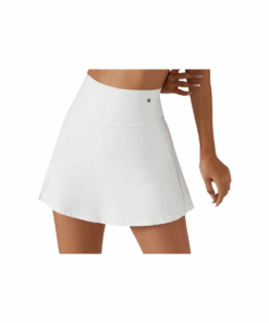 GYMPANTHER Elegance Unleashed 2-in-1 Padel / Tennis Skirt Skort - Wimbledon White - M