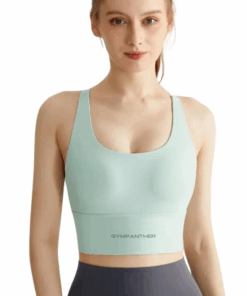 GYMPANTHER Sports Bra for Women - High-Impact Fitness Workout Gym Bra - Mint Green - 2XL