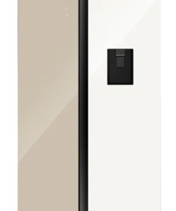 Hisense 508L SBS Fridge Water Dispenser White And Khaki Glass H670SDK-WD