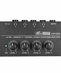 HA400 Compact Headphone Amplifier - 4 Channel - Black