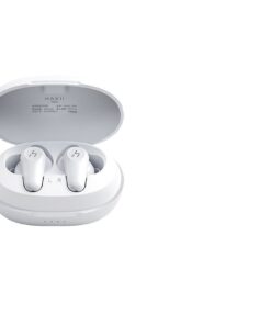 HAKII TIME - Wireless Noise cancelling Earbuds with charging case - White