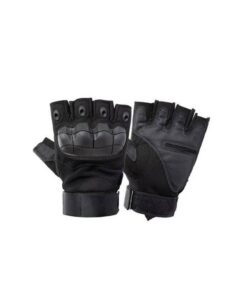 Half Finger Tactical Gloves - Black