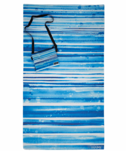 HAMI Eco Sand Free Towel Carry Bag with Zipper Beach Towl - Wave Brush