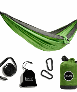 Hami Evergreen - Double Portable Hammock made from 100% Recycled Materials