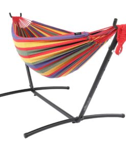 Hammock with Steel Stand Outdoor - Red