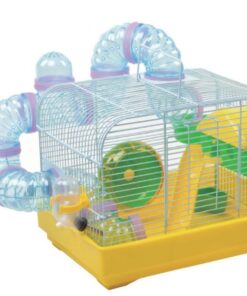 Hamster Cage with Accessories - Yellow
