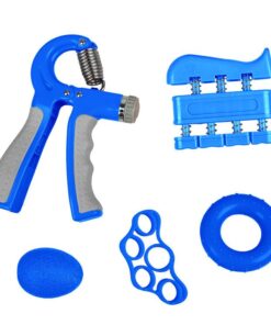 Hand Grip Strength Trainer Strengthener Training Kit - 5 Pack - Blue