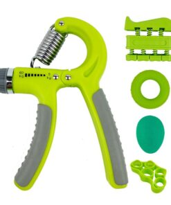 Hand Grip Strength Trainer Strengthener Training Kit - 5 Pack - Green