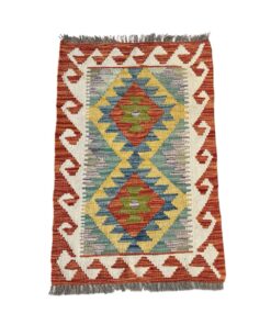 Hand Knotted Afghan Kilim - 90 x 60 cm