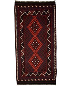 Hand Knotted Afghan Kilim Ghalmiri 204 x 108cm Runner Rug