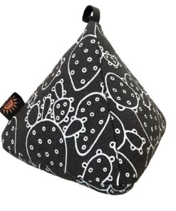 Hand printed cactus fabric doorstop