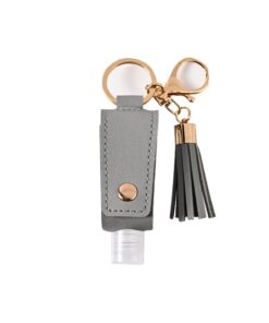Hand Sanitizer Keychain / Key ring 30ml Travel Size Hand Sanitizer Holder - Grey