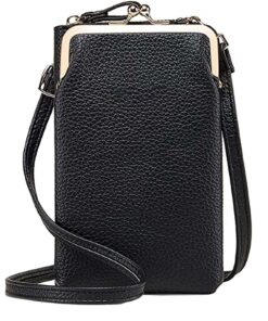 Handbag Cross Body Phone Holder Purse - Black