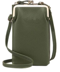 Handbag Cross Body Phone Holder Purse - Olive