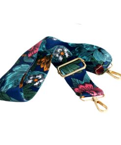Handbag Shoulder Crossbody Replacement Strap - Floral Blue