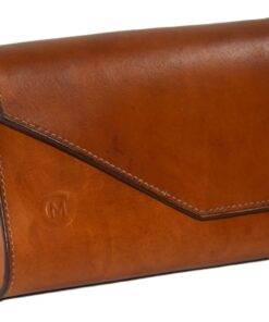 Handcrafted Tan Leather Clutch