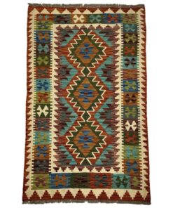 Handmade Afghan Chobi Kilim - 155 x 95 cm