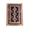 Handmade Afghan Turkoman Small Area Rug - 85 x 62 cm