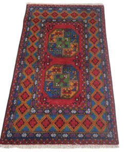 Handmade Coloured Afghan Rug -157 x 98 cm