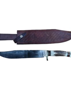 Handmade Damascus-Steel Dagger with Stag Handle (38.50cm)