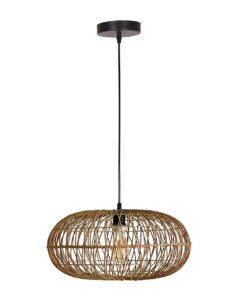 Hanging Light - Oval Rattan Pendant