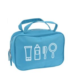 Hanging Toiletry Bag - 10 Compartments - Water-Resistant - Turquoise