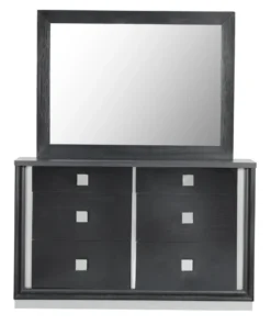 Hannah Dresser & Mirror, Black
