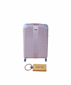 Hard Outer Shell Luggage 23" with Smte Keyring - Pink