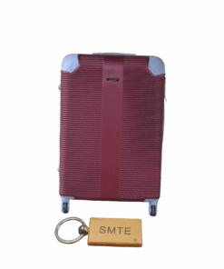Hard Outer Shell Luggage 23" with Smte Keyring - Red