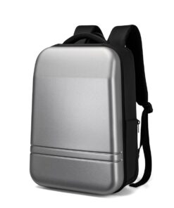 Hard Shell Large Capacity Business Travel Backpack - Grey