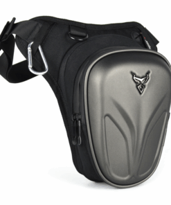 Hard Shell Motorcycle Leg Bag, Biker Waterproof Side Bag For Phone Etc