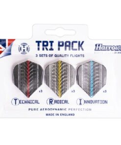 Harrows Tri Pack Supergrip Flights Darts
