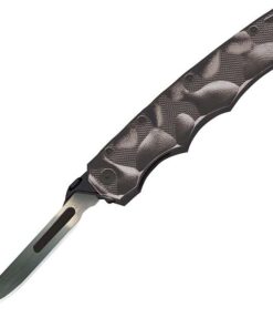 Havalon Piranta Stag Folding Knife - Black