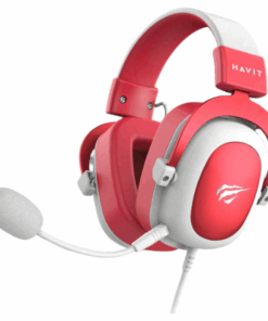 HAVIT - H2002D - Over-Ear Wired Gaming Headphone With ANC Microphone - Red