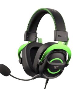 HAVIT - H2002E- Adjustable Wired Gaming Headset with Detachable Mic - Green