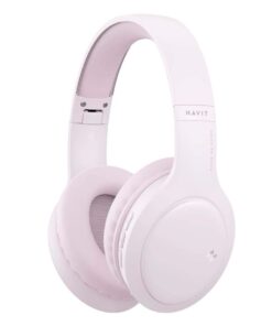 HAVIT - H633BT - Dual Device Connection Foldable Wireless Headphones - Pink