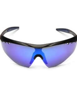 HAWKEYE High-Performance Sports Sunglasses - MATTE BLACK FRAME WITH PURPLE REVO LENS