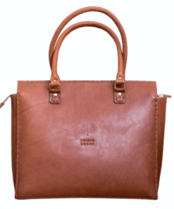 Hazelnut Naomi Leather Handbag - Swish and Swank