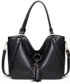 HB-718, Ladies Hand Bag - Black