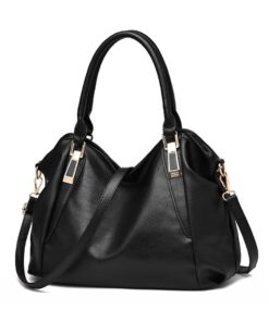 HB-LH255, PU Ladies Handbag - Black