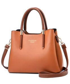 HB-LU261, Ladies PU Handbag - Brown