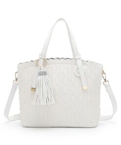 HB-Z9609-10, Ladies PU Handbag - White