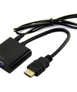 HDMI to VGA & Audio Converter Adapter Cable - Black