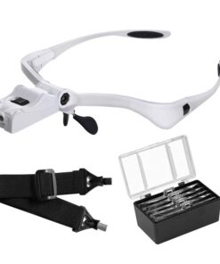 Head Mount Magnifier with 2 Led Lights