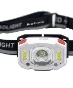 Headlamp Torch Bright-Light Hand Sensor Rechargeable Led Headlight 350 Lm - white