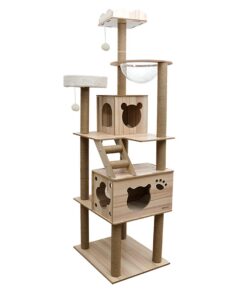 Heartdeco 185cm Height Cat Tree Large Sisal Scratching Post Climbing Tower