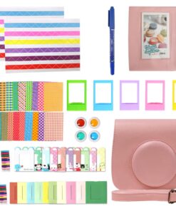 Heartdeco Camera Case & Accessories Bundle for Instax Mini 11 - Pink