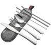 Heartdeco Travel Portable Camping Silverware Tableware Cutlery Set - 7 Piece