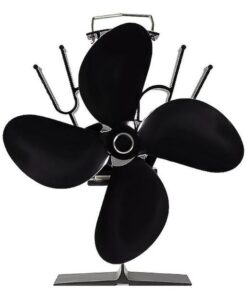 Heat Powered Fireplace 4 Blade Fan